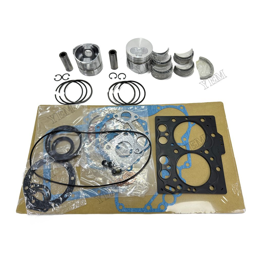 3TN66E Piston With ring set Gasket kit main and connecting rod bearings Set For Yanmar Foe Yanmar