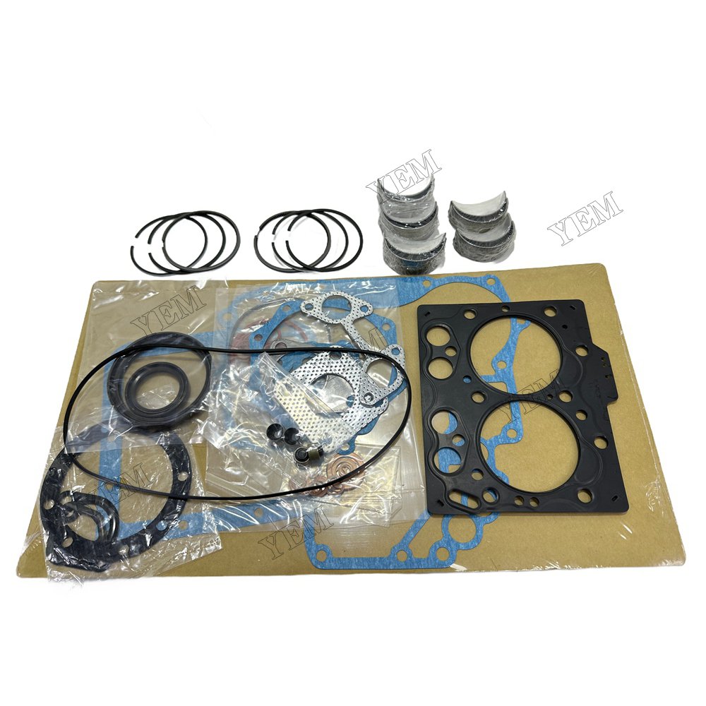 Piston ring set Gasket kit main and connecting rod bearings For Yanmar TK3.66 Engine