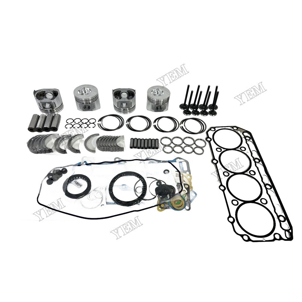 4TN82 Piston W Ring Kit Gasket Set Main Connecting rod bearings Set Valve Train For Yanmar