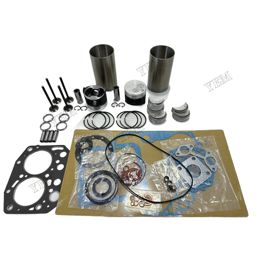 Overhaul Rebuild Kit Gasket Main and Connecting rod bearings Valve Kit For Yanmar 2TNV70 Engine