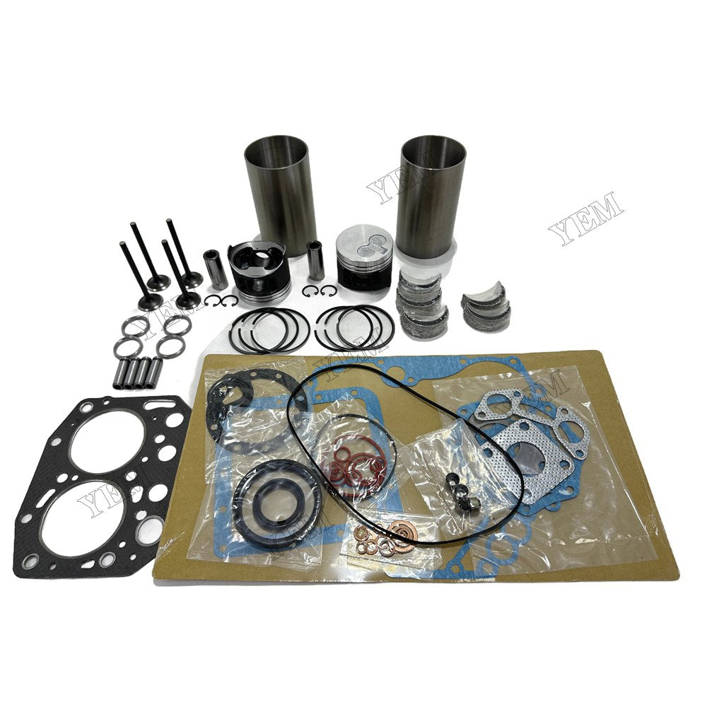 Overhaul Rebuild Kit Gasket Main and Connecting rod bearings Valve Kit For Yanmar 2TNV70 Engine Foe Yanmar
