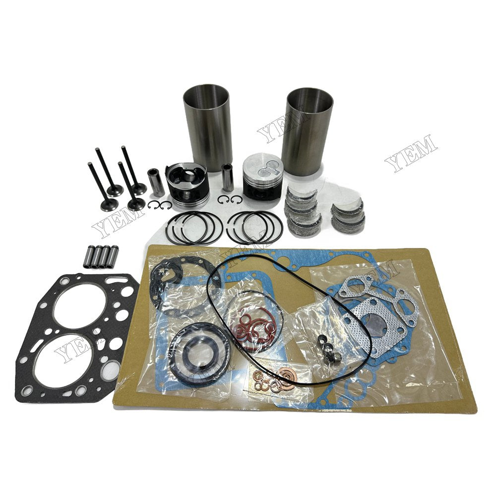 2TNV70 Engine Overhaul Kit Main And Rod bearings Gasket Set Valve Guide For Yanmar