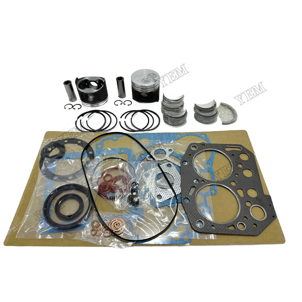 2TNV70 Piston With ring set Gasket kit main and connecting rod bearings Set For Yanmar Foe Yanmar