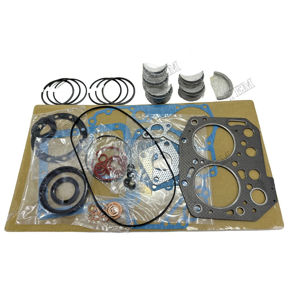 Piston ring set Gasket kit Crankshaft and Rod Bearings Set For Yanmar 2TNV70 Engine