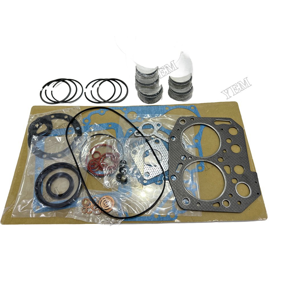 Piston ring set Gasket kit main and connecting rod bearings For Yanmar TK270 Engine