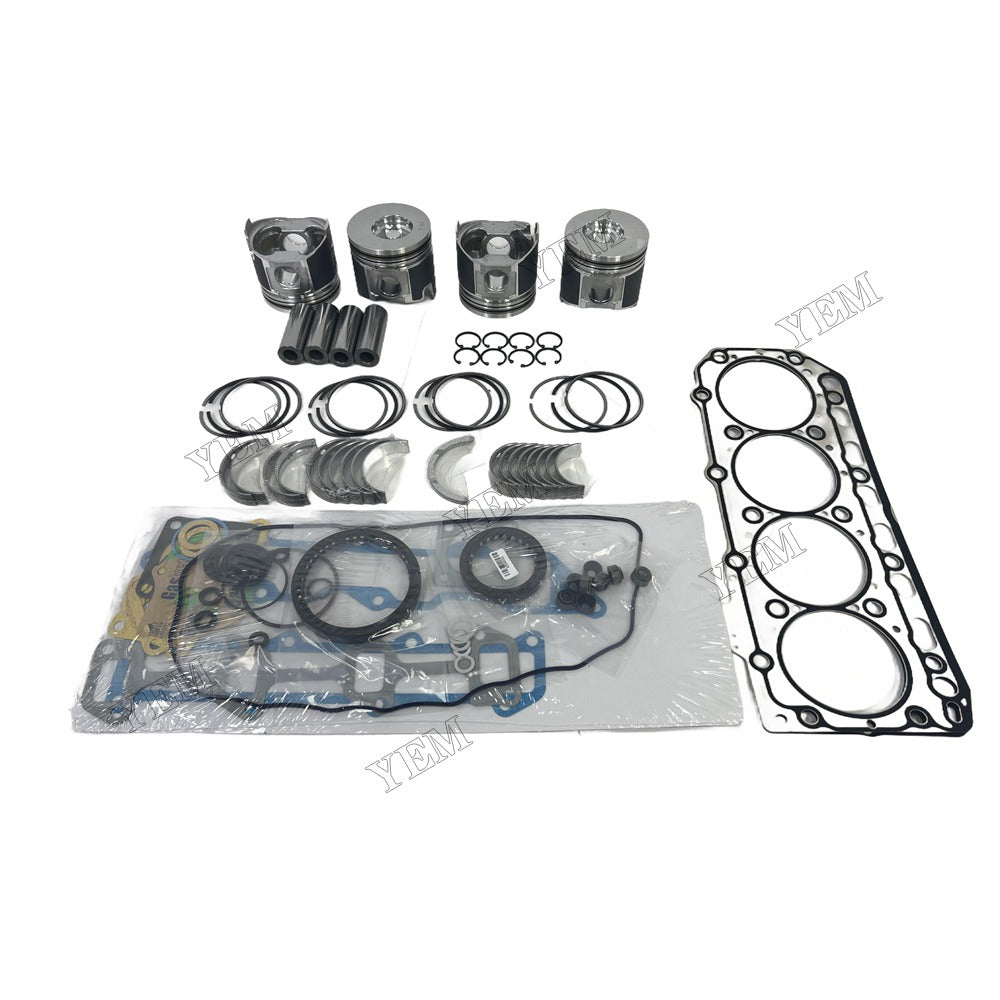 4TNC88 Piston With ring set Gasket kit main and connecting rod bearings Set For Yanmar