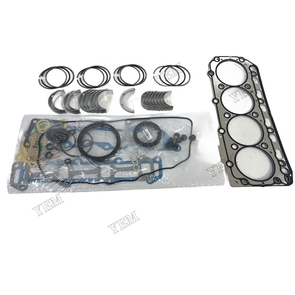 4TNV84T Piston ring set Gasket kit Crankshaft and Rod Bearings Set For Yanmar