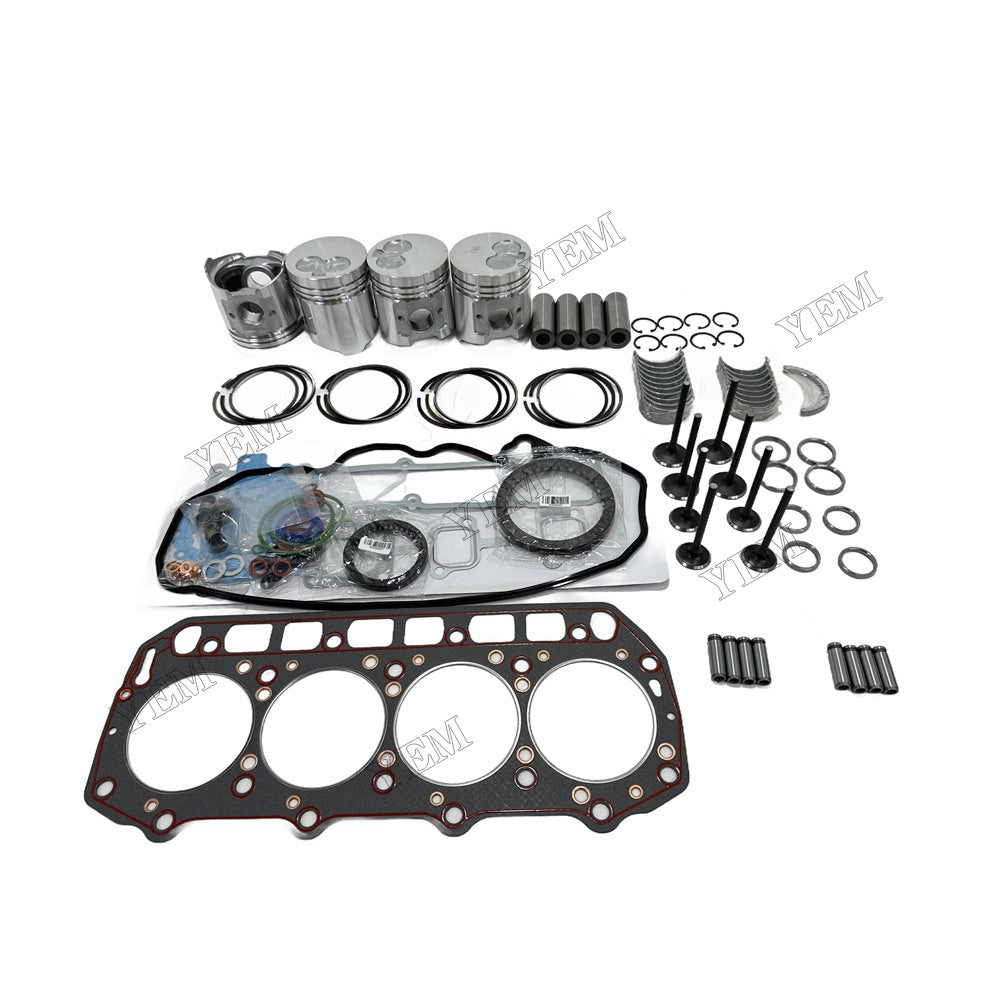 4TNE92 Piston W Ring Kit Gasket Set Main Connecting rod bearings Set Valve Train For Yanmar Foe Yanmar