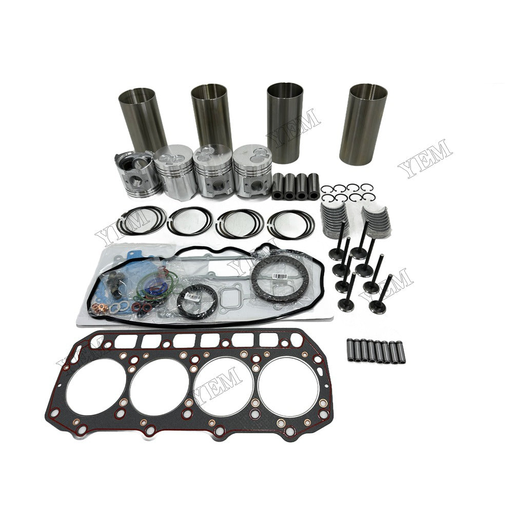 Engine Overhaul Kit Main And Rod bearings Gasket Set Valve Guide For Yanmar 4TNE92 Engine
