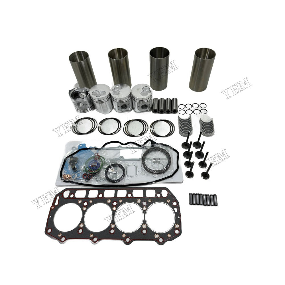 Engine Overhaul Kit Main And Rod bearings Gasket Set Valve Guide For Yanmar 4TNE92 Engine Foe Yanmar