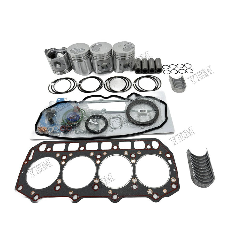 4TNE92 Piston and piston ring set Gasket kit main and connecting rod bearings For Yanmar Foe Yanmar