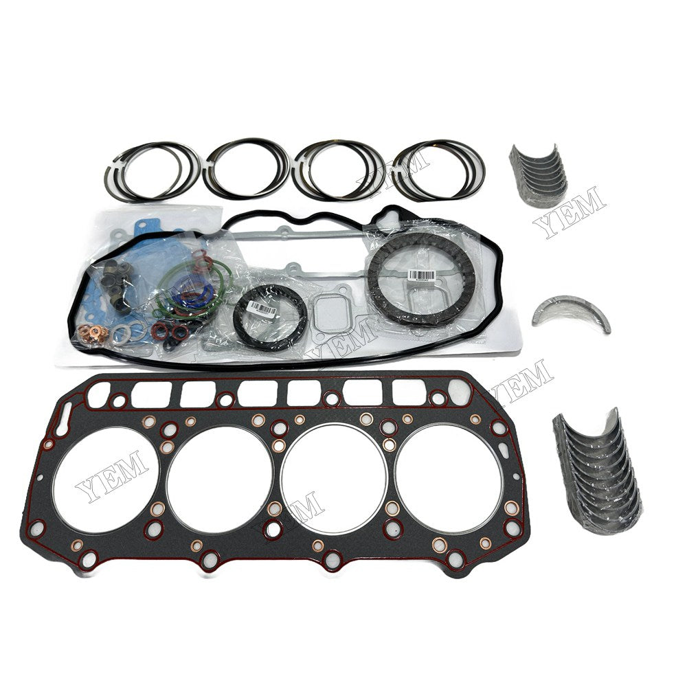 4TNE94 Piston ring set Gasket kit Crankshaft and Rod Bearings Set For Yanmar