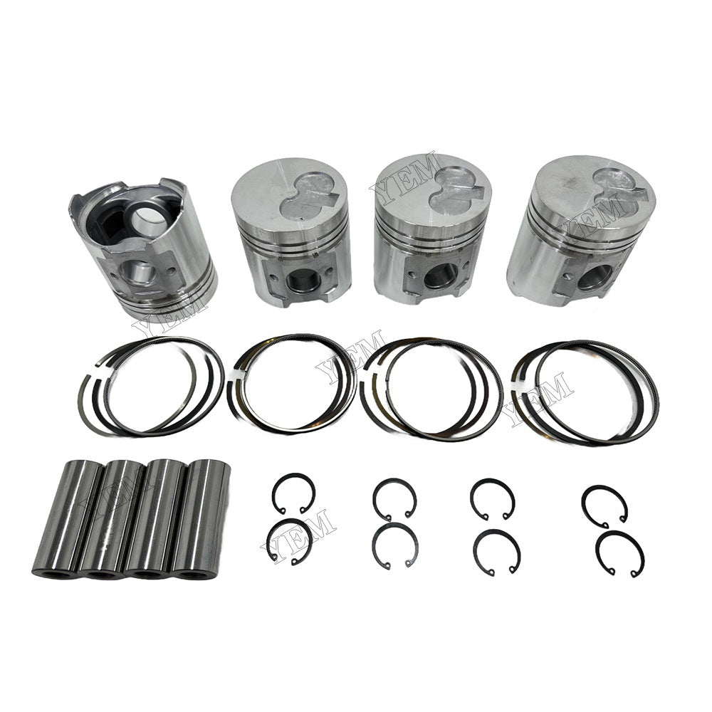 Piston and piston ring set For Yanmar 4TNE92 Engine