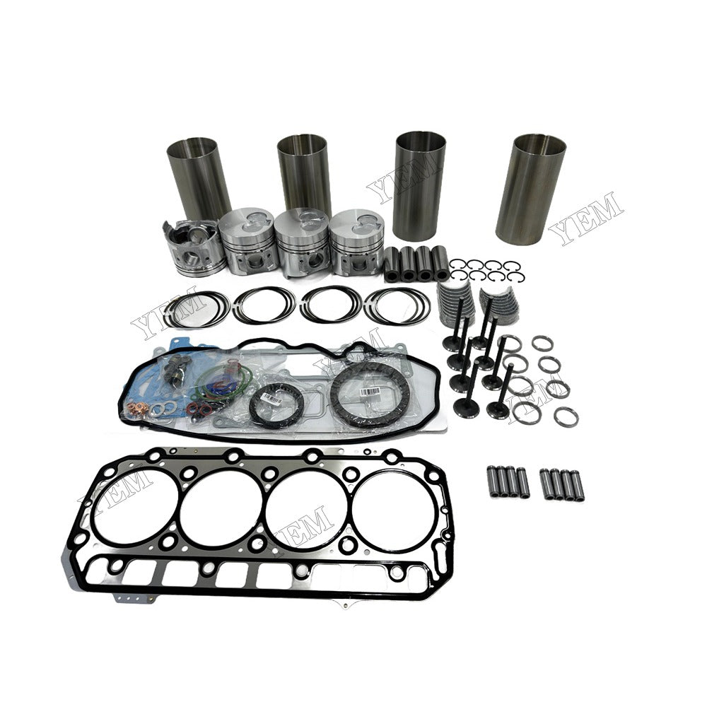 4TNE98 Overhaul Rebuild Kit Gasket Main and Connecting rod bearings Valve Kit For Yanmar Foe Yanmar