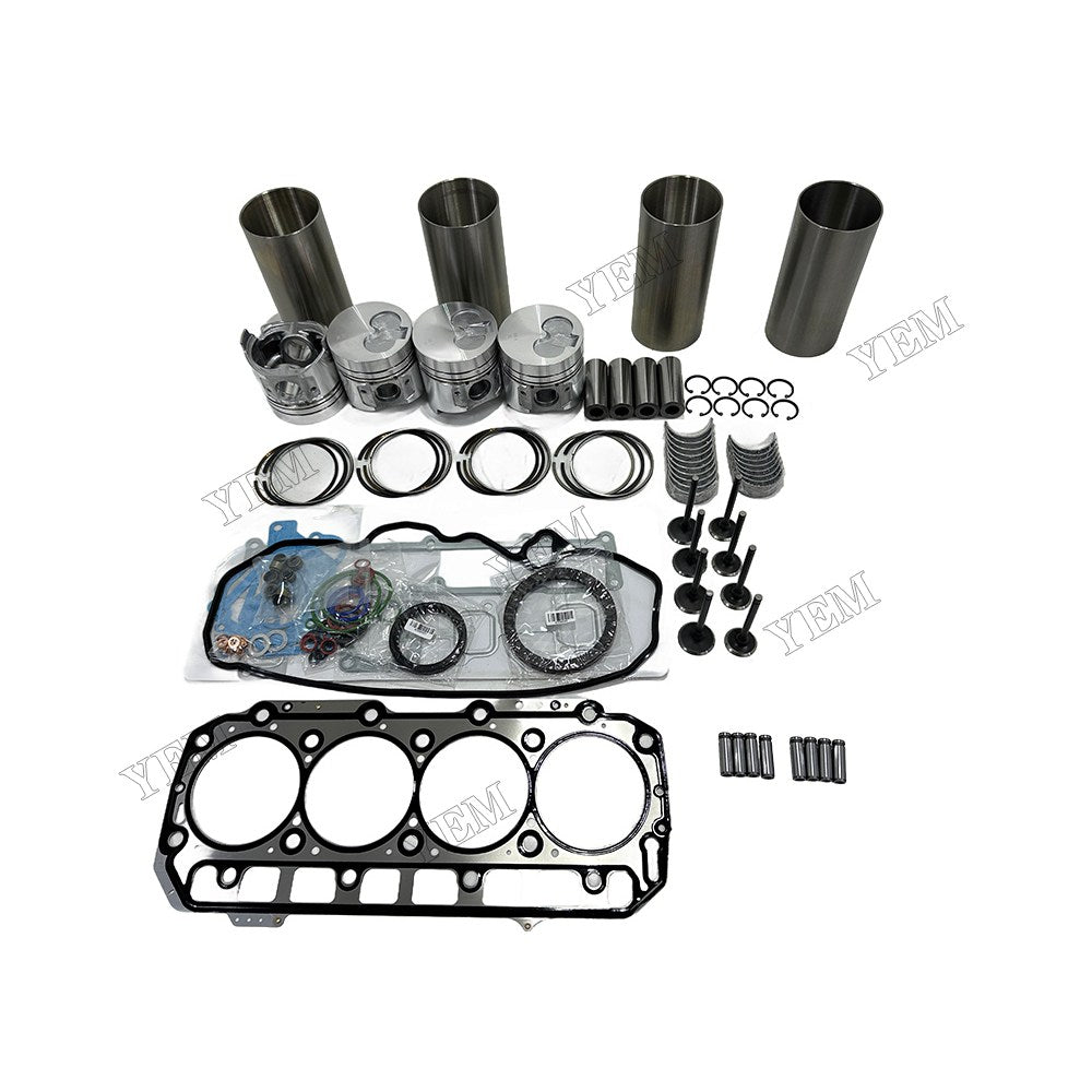 Engine Overhaul Kit Main And Rod bearings Gasket Set Valve Guide For Yanmar 4D98E Engine Foe Yanmar