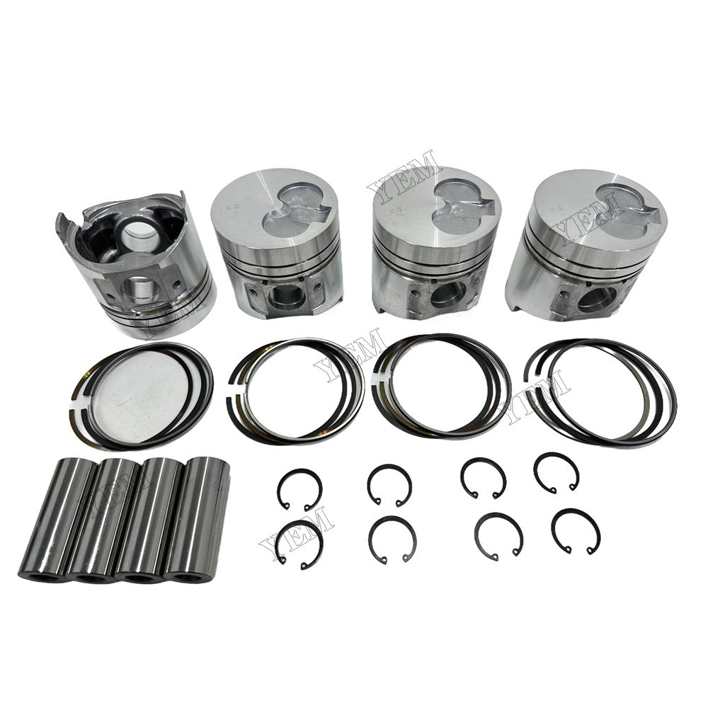 Piston and piston ring set For Yanmar 4D98E Engine