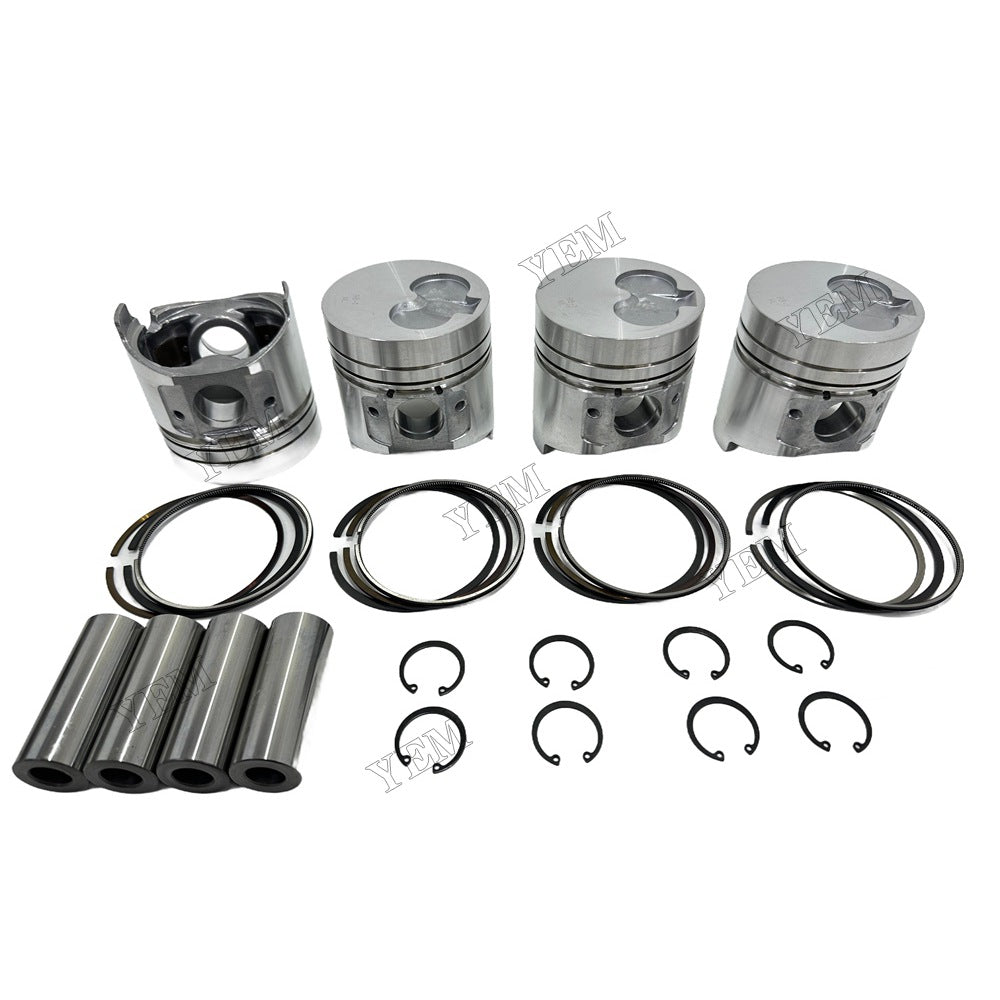 Piston and piston ring set For Yanmar 4D98E Engine Foe Yanmar