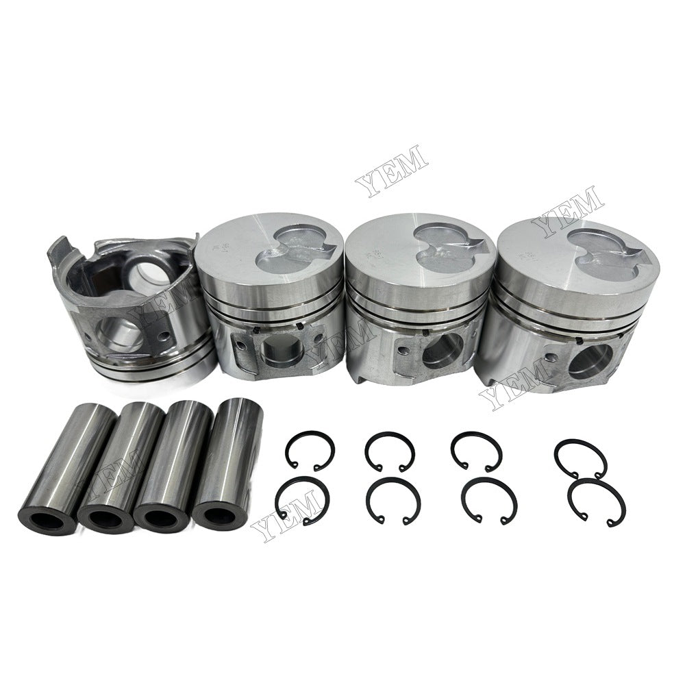 Piston and piston ring set For Yanmar 4TNE98 Engine Foe Yanmar