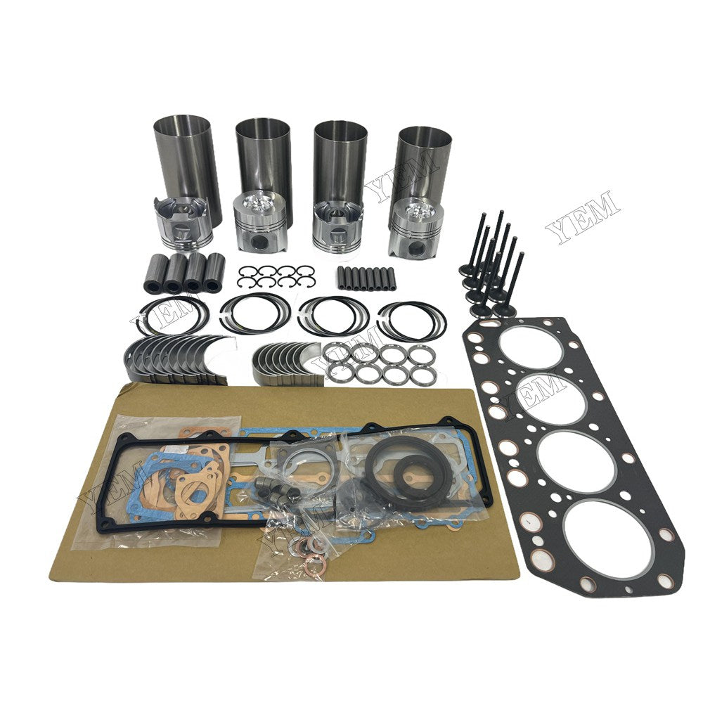 Overhaul Rebuild Kit Gasket Main and Connecting rod bearings Valve Kit For Yanmar 4TNV100 Engine