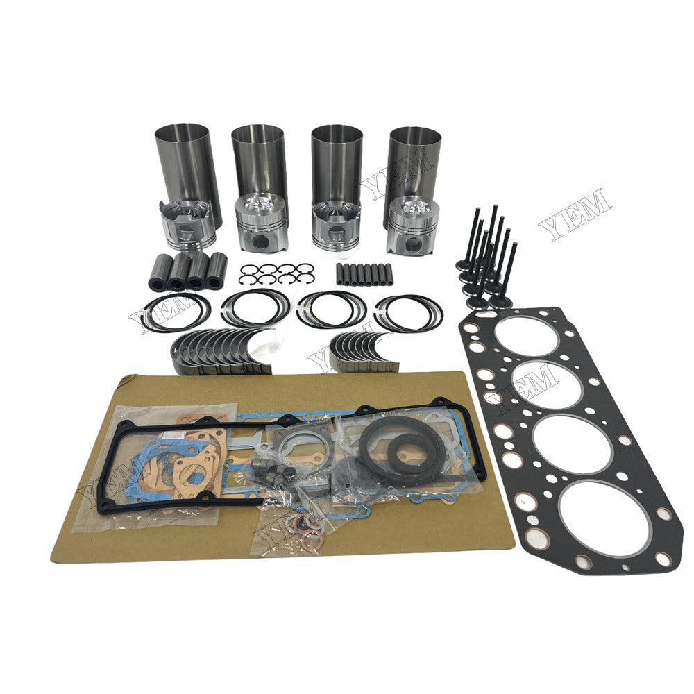 Engine Overhaul Kit Main And Rod bearings Gasket Set Valve Guide For Yanmar 4TN100 Engine