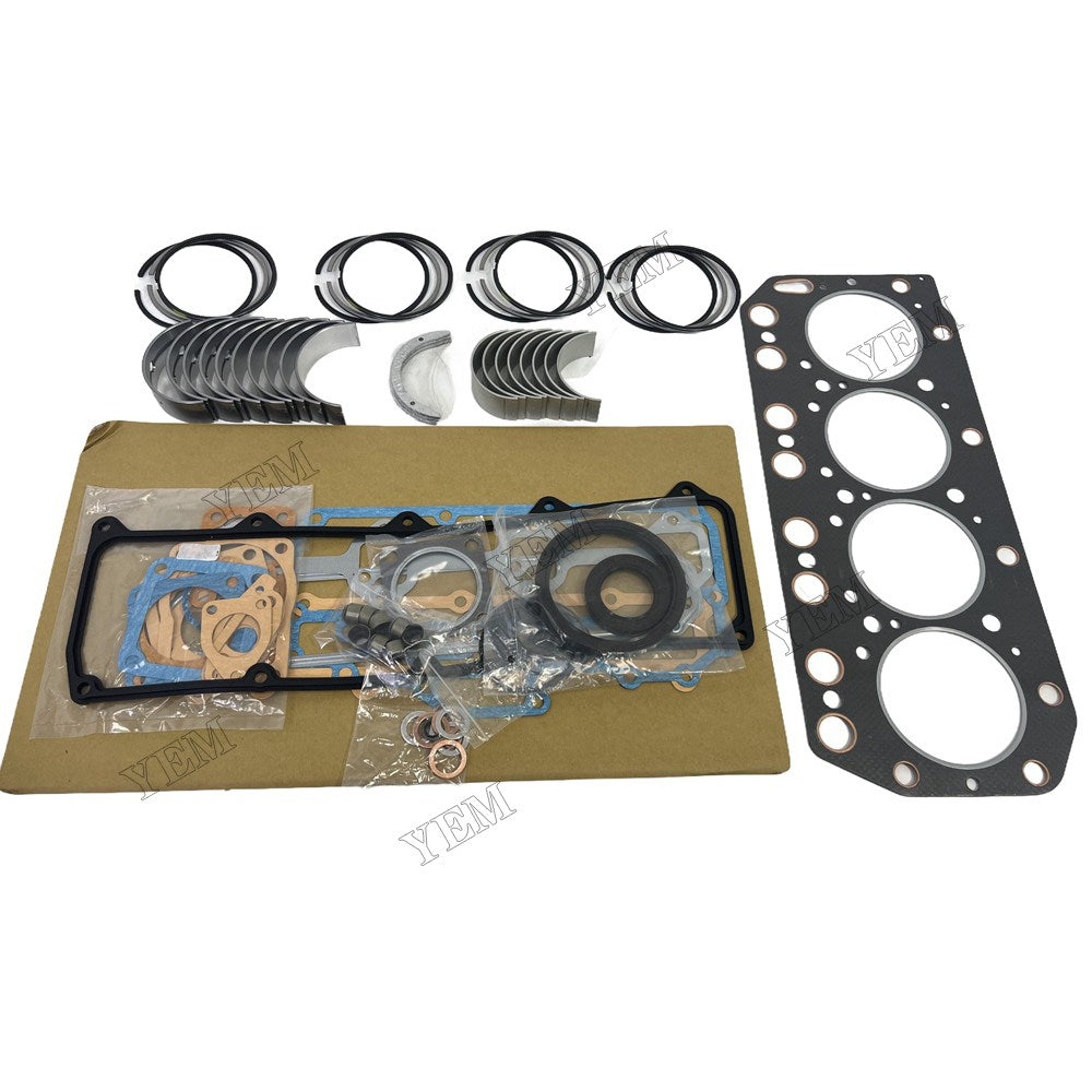 Piston ring set Gasket kit Crankshaft and Rod Bearings Set For Yanmar 4TN100 Engine