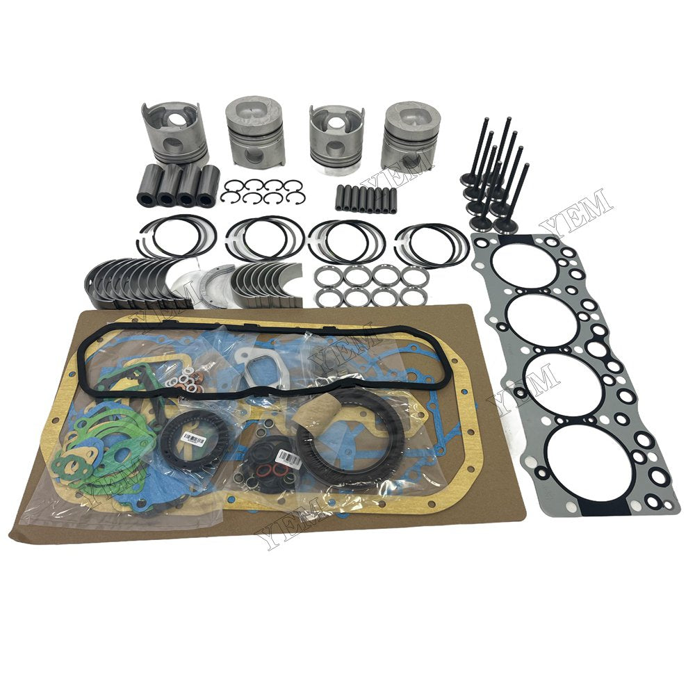 4BD1 Piston W Ring Kit Gasket Set Main Connecting rod bearings Set Valve Train For Isuzu