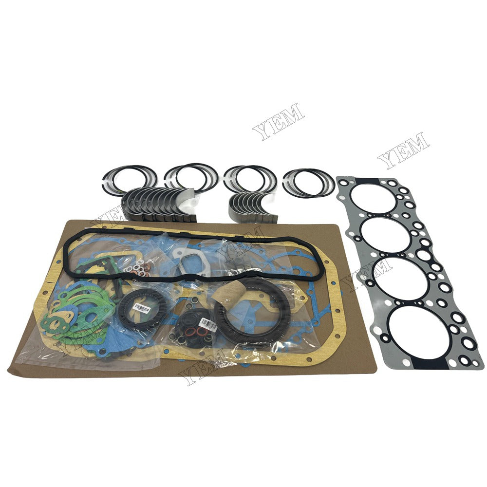 Piston ring set Gasket kit main and connecting rod bearings For Isuzu 4BD1 Engine