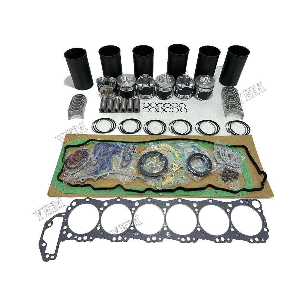 24V Complete Engine Rebuild Kit With Gasket Bearing For Hino J08E Engine