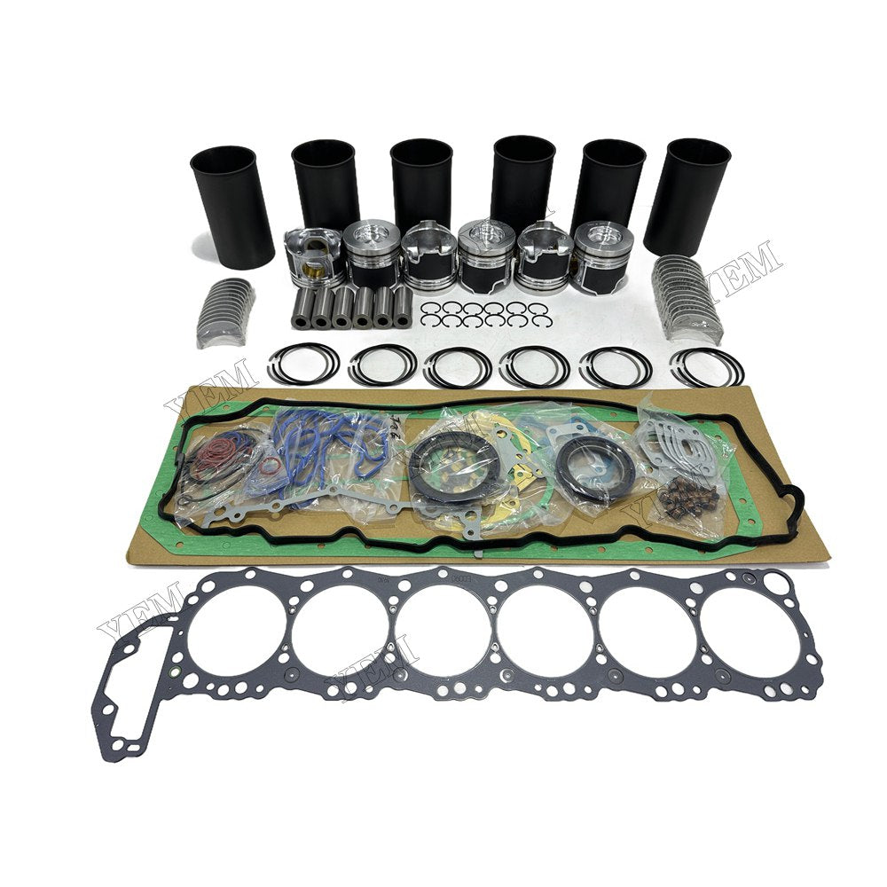 24V Complete Engine Rebuild Kit With Gasket Bearing For Hino J08E Engine Foe Hino