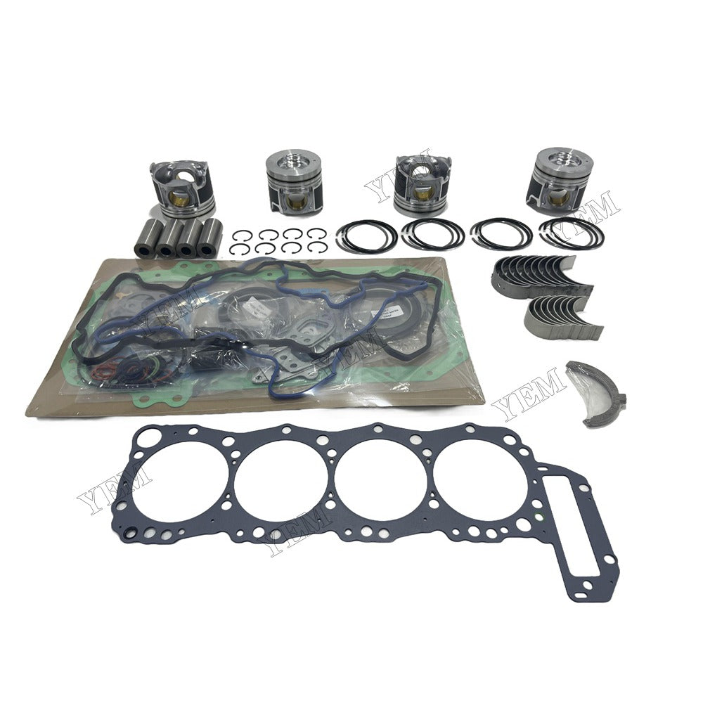 16V Piston With ring set Gasket kit main and connecting rod bearings Set For Hino J05E Engine Foe Hino
