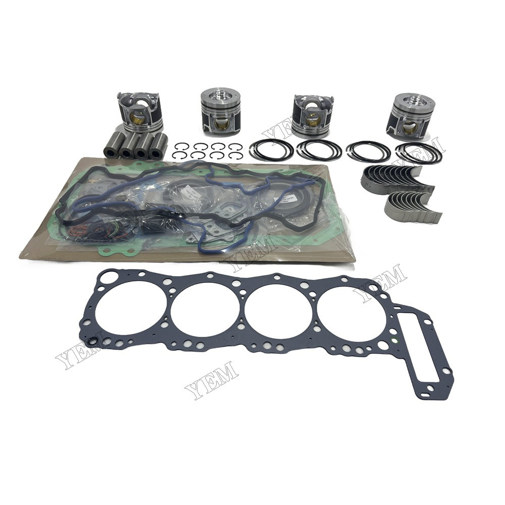 16V J05E Piston and piston ring set Gasket kit main and connecting rod bearings For Hino