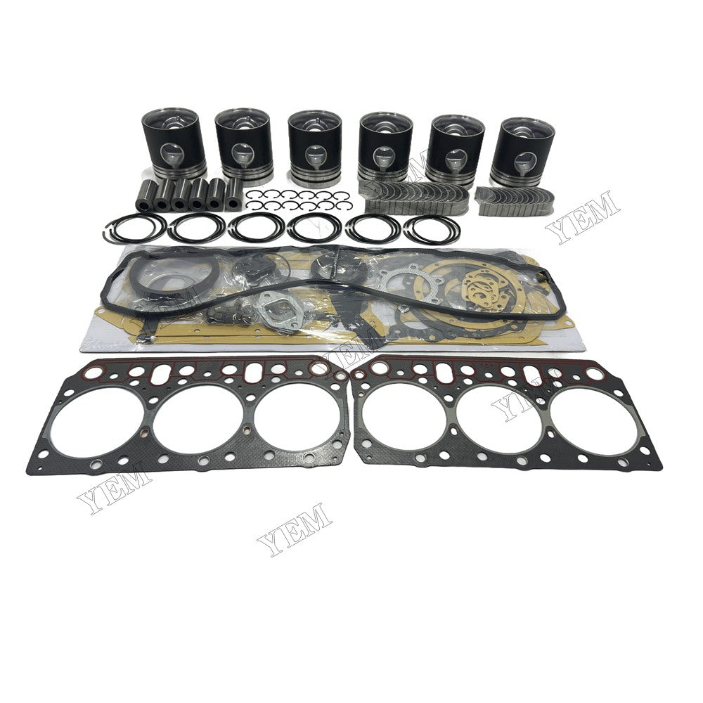 D2366 Piston and piston ring set Gasket kit main and connecting rod bearings For Doosan