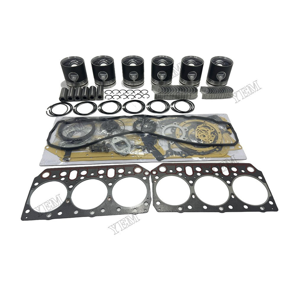 D2366 Piston and piston ring set Gasket kit main and connecting rod bearings For Doosan Foe Doosan