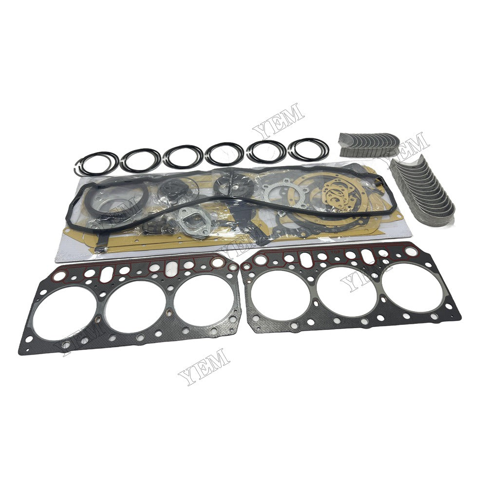 Piston ring set Gasket kit main and connecting rod bearings For Doosan D2366 Engine