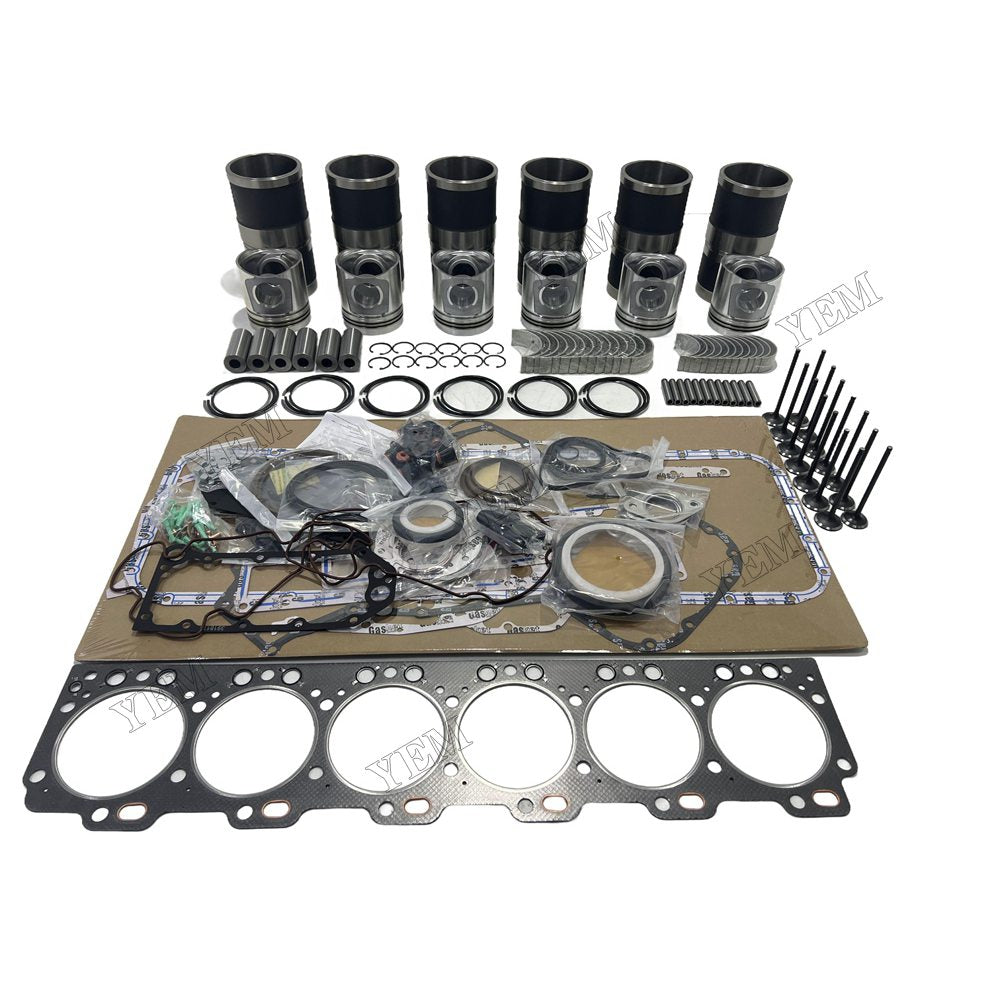 24V Engine Overhaul Kit Main And Rod bearings Gasket Set Valve Guide For Cummins 6CT Engine