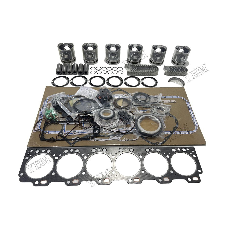 24V Piston With ring set Gasket kit main and connecting rod bearings Set For Cummins 6CT Engine Foe Cummins