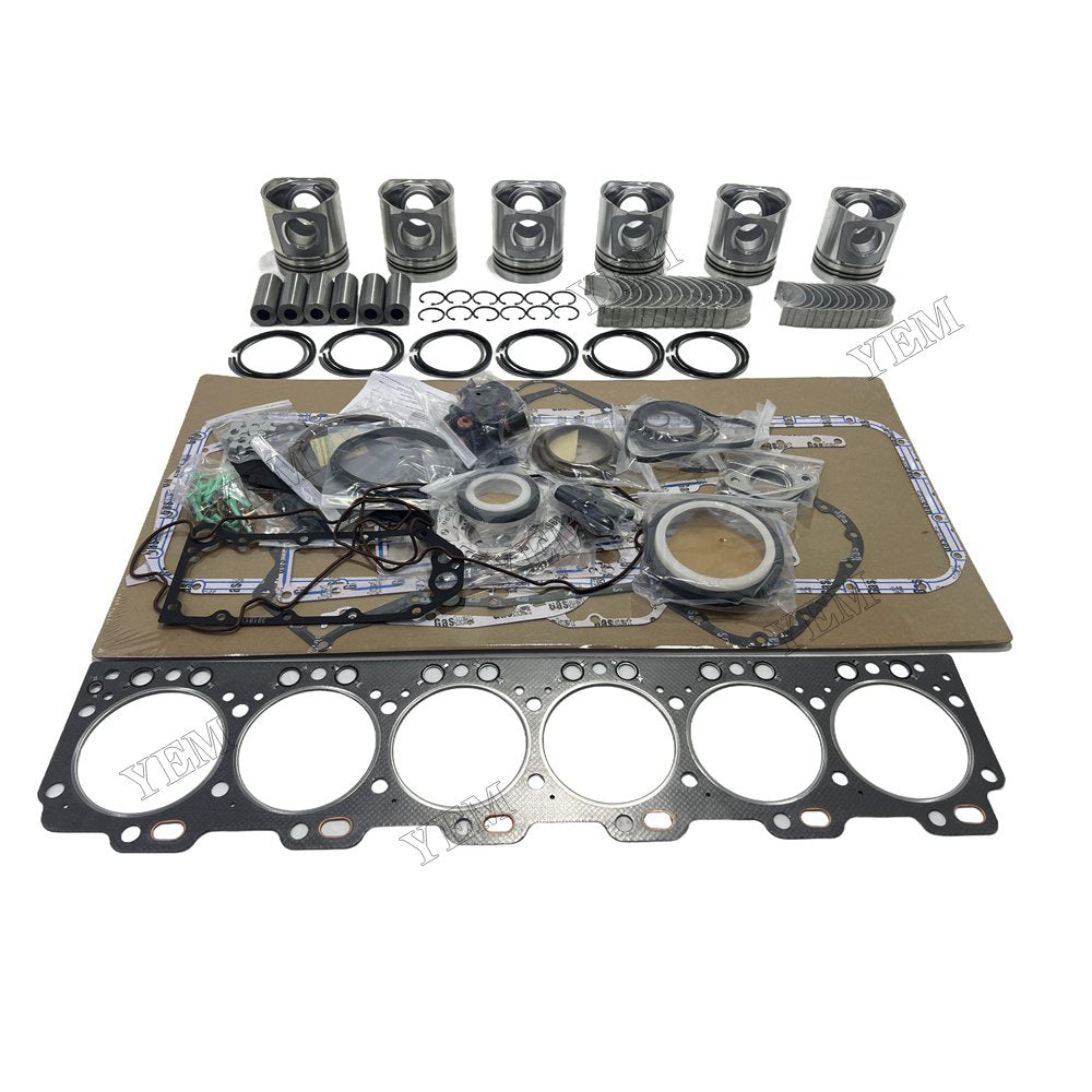 24V 6CT Piston and piston ring set Gasket kit main and connecting rod bearings For Cummins