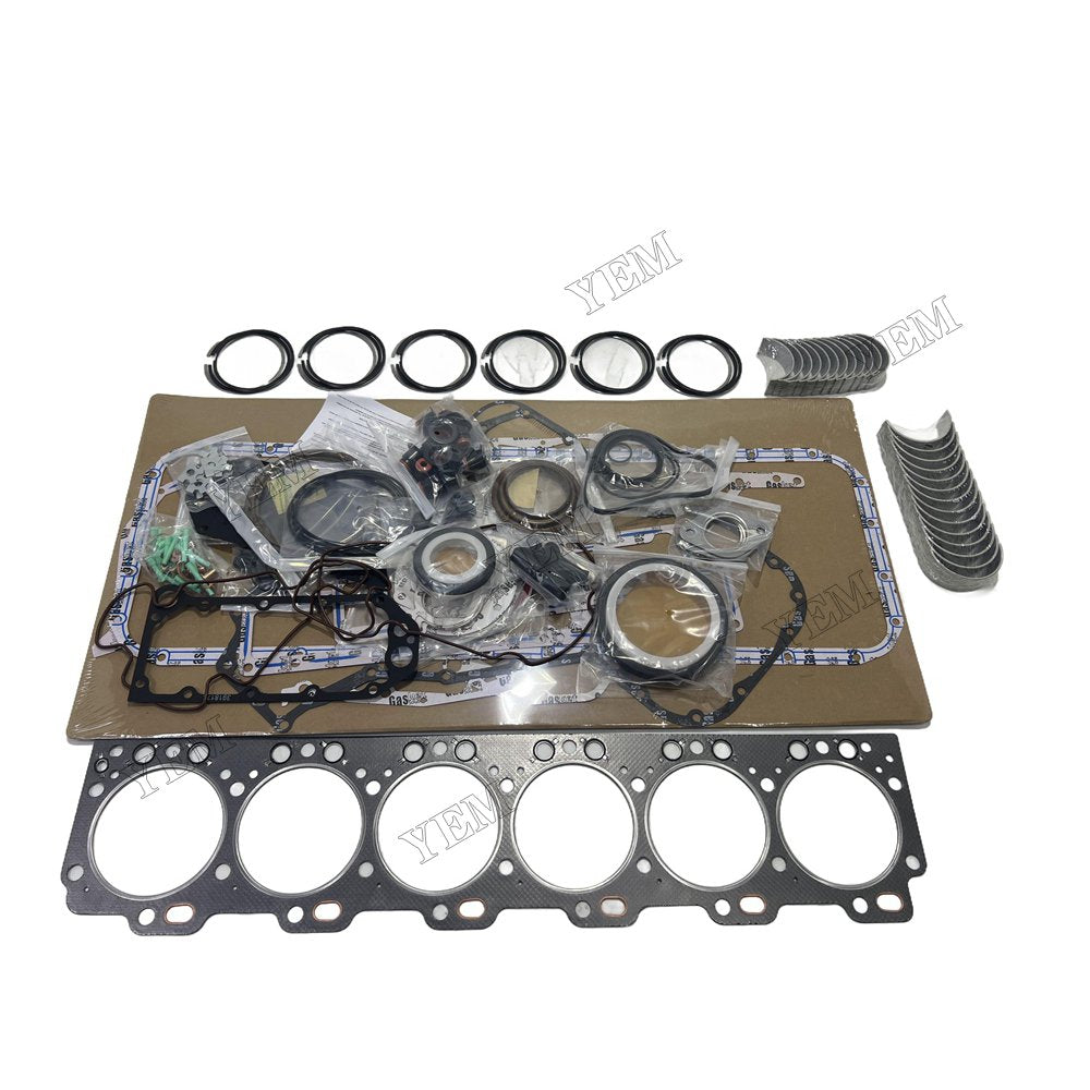 24V Piston ring set Gasket kit main and connecting rod bearings For Cummins 6CT Engine Foe Cummins