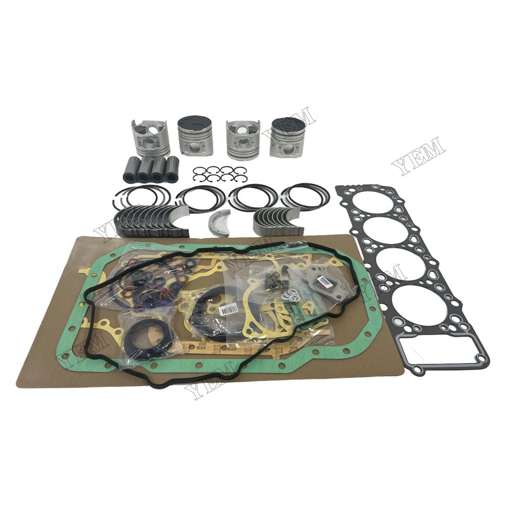 Piston With ring set Gasket kit main and connecting rod bearings Set For Mitsubishi 4M40 Engine