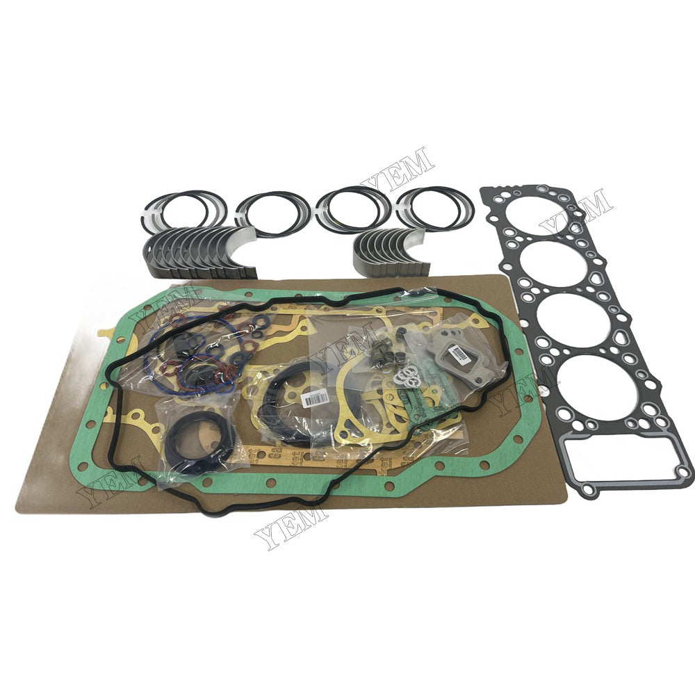 Piston ring set Gasket kit main and connecting rod bearings For Mitsubishi 4M40 Engine