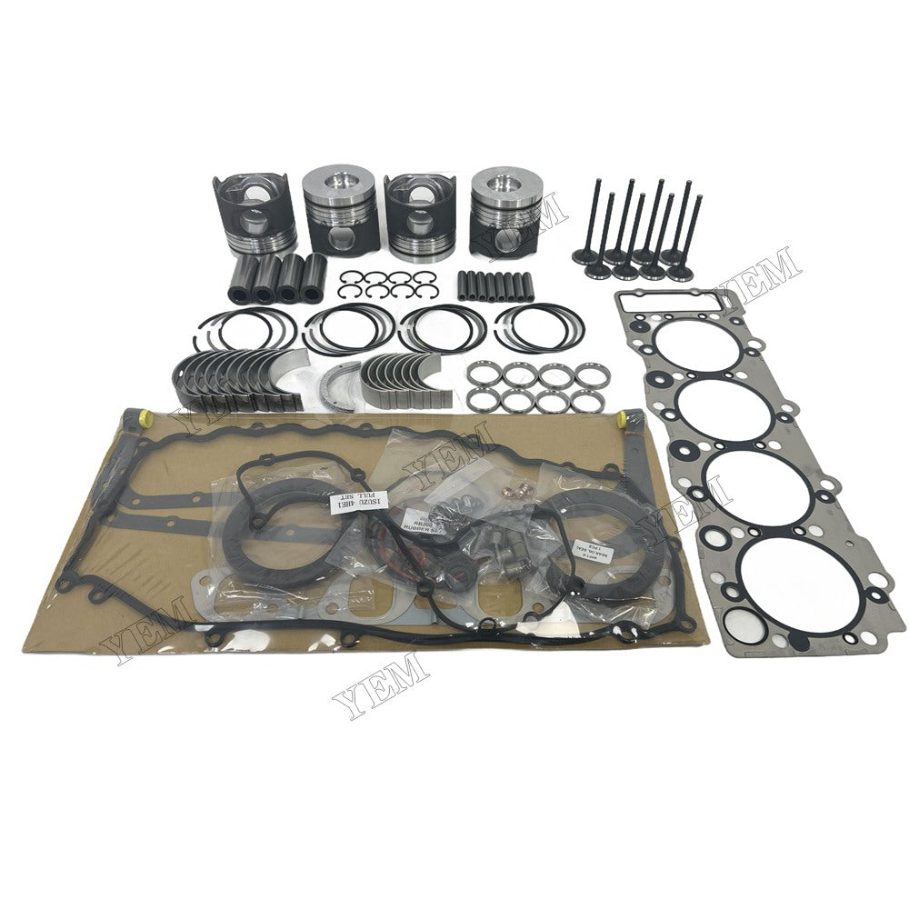 4HE1 Piston W Ring Kit Gasket Set Main Connecting rod bearings Set Valve Train For Isuzu