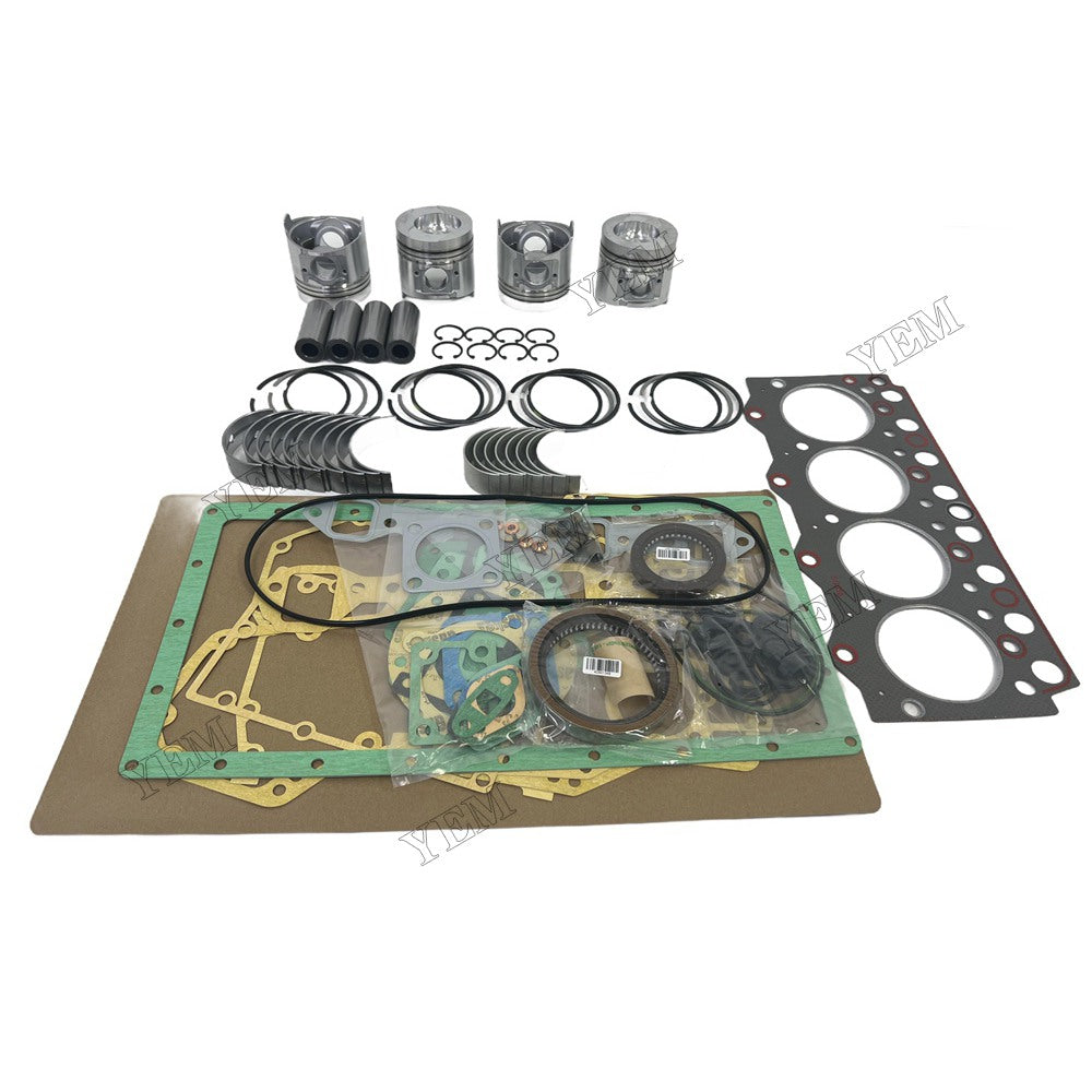 4D95 Piston and piston ring set Gasket kit main and connecting rod bearings For Komatsu