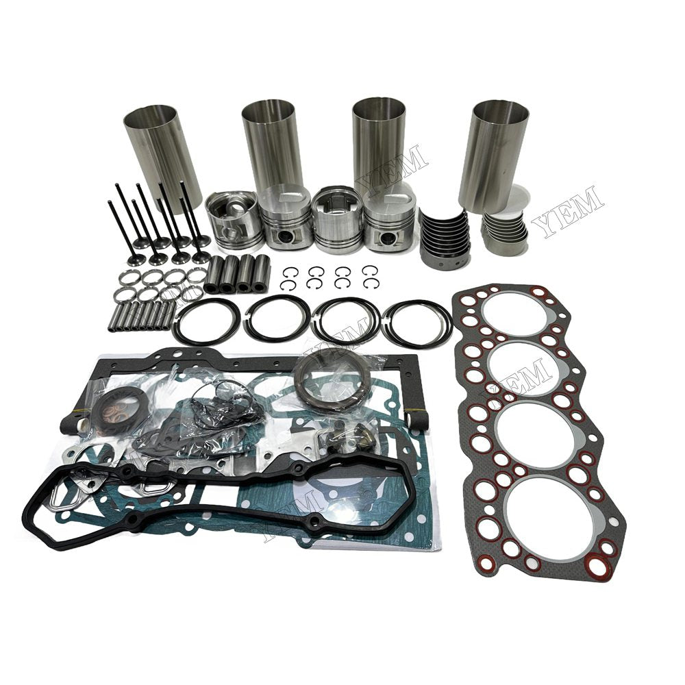 Overhaul Rebuild Kit Gasket Main and Connecting rod bearings Valve Kit For Mitsubishi S4E Engine