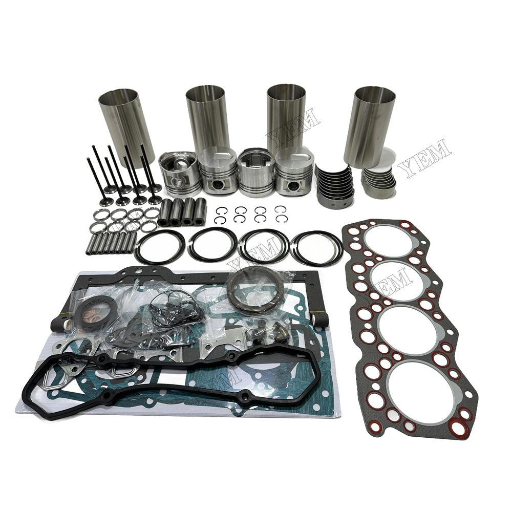 Overhaul Rebuild Kit Gasket Main and Connecting rod bearings Valve Kit For Mitsubishi S4E Engine Foe Mitsubishi