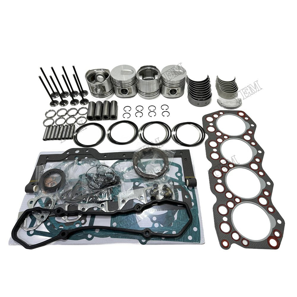 Piston W Ring Kit Gasket Set Main Connecting rod bearings Set Valve Train For Mitsubishi S4E Engine