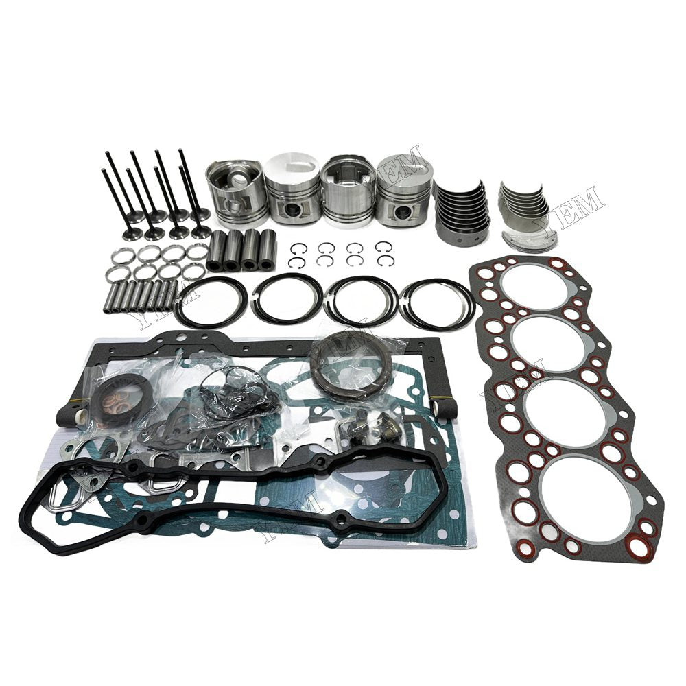 Piston W Ring Kit Gasket Set Main Connecting rod bearings Set Valve Train For Mitsubishi S4E Engine Foe Mitsubishi