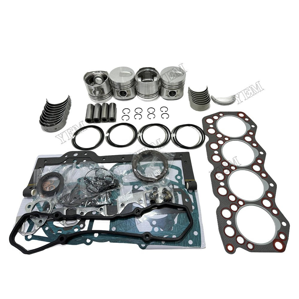 S4E Piston With ring set Gasket kit main and connecting rod bearings Set For Mitsubishi