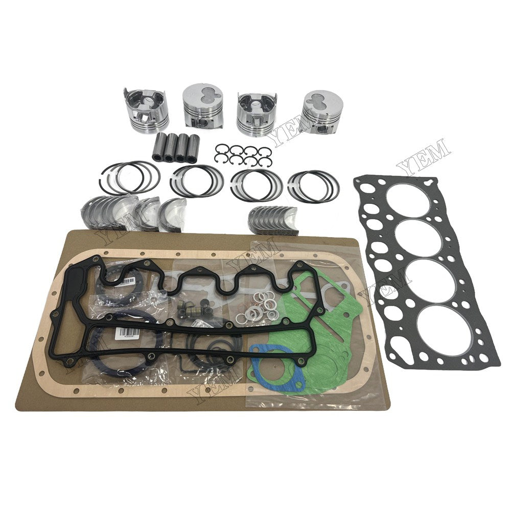 4LB1 Piston and piston ring set Gasket kit main and connecting rod bearings For Isuzu