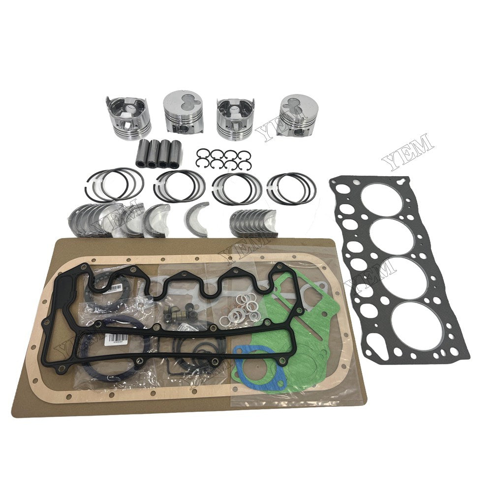 Piston With ring set Gasket kit main and connecting rod bearings Set For Isuzu 4LB1 Engine
