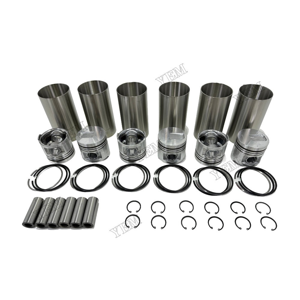 Cylinder Liner Kit Piston With Ring Bush For Mitsubishi S6E2 Engine Foe Mitsubishi